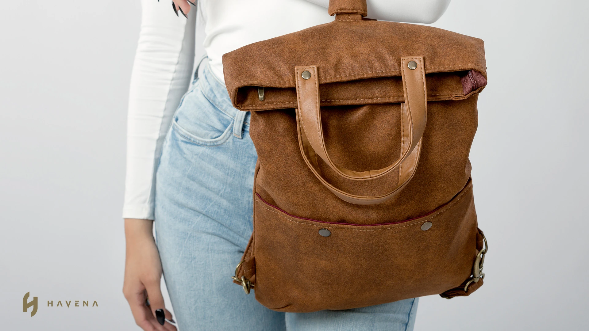 Vegan Shoulder Backpack and Bag